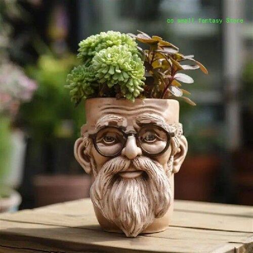 R3MA Elderly Concrete Molds Flower Pots Silicone Molds