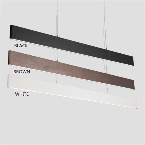 Simple Modern Strip LED Pendant Light Slim Design Aluminum O