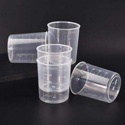 100ml Plastic Graduated Measuring Cup Liquid Container Epoxy