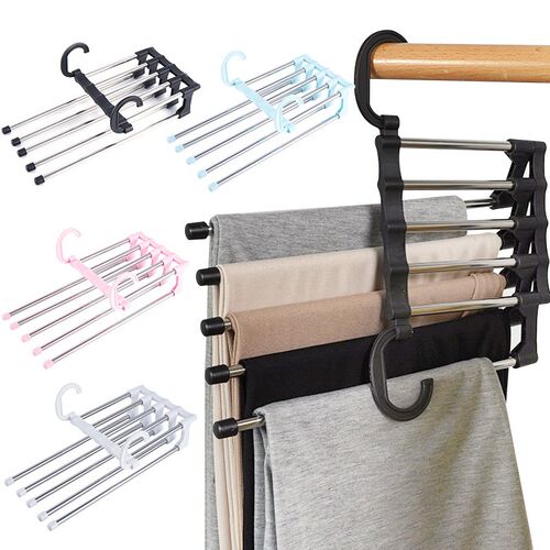 Multifunctional Hanger Folding Pants Storage Rack Clothes Or