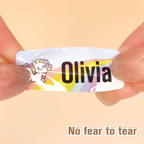 200ps Custom Hebrew Name Tag er Self-adhesive Waterproof Per