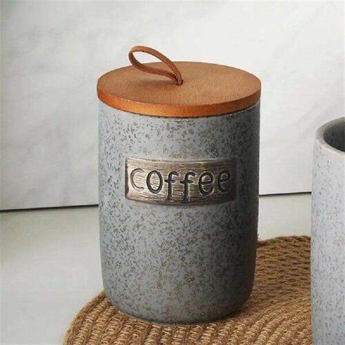 Farmhouse Style Sugar Container Capacity Ceramic Sugar Bowl