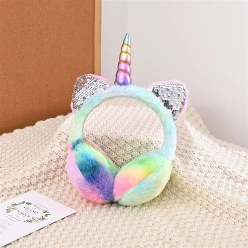Cute Unicorn Earmuffs Children Kids Cat Ears Lovely Ear-Muff