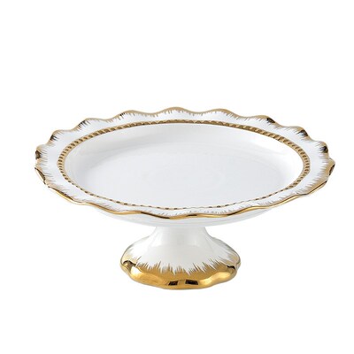 Phnom Penh Ceramic Dining Plate High Foot Fruit Dessert Set