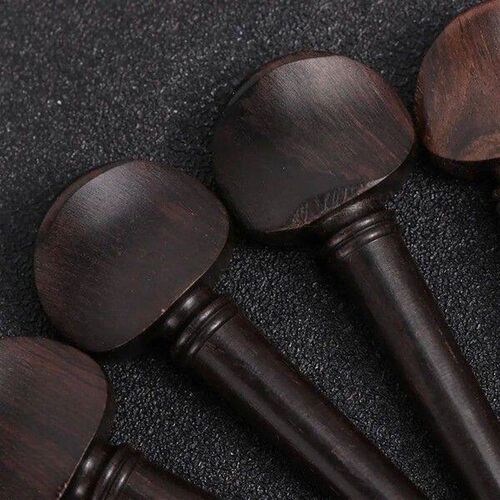 4PCS Ebony Wood Tuning Pegs for Violin Replacement Parts