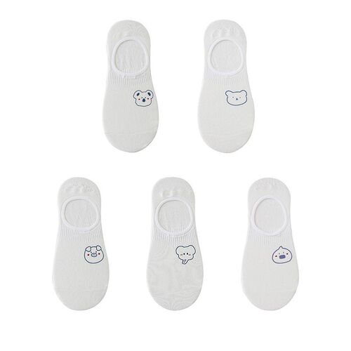 Womens cotton ankle socks, socks designed by rabbits, cows,