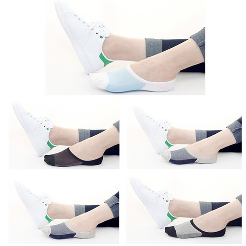 5 pairs / lot summer men no show socks slippers men breathab
