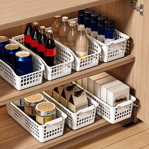 Large Capacity Snack Storage Basket, Plastic Multi-purpose O