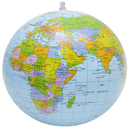 40cm Inflatable Globe World Earth Ocean Map Ball Educational
