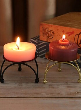 Metal Plate Iron Candle Holders Pillar Home Decor For Weddin