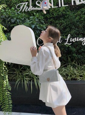 Women Korean Suits Long Sleeve  Sashes Lacing Bow Blouses +