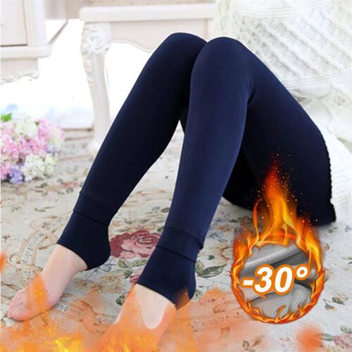 Winter Thermal Thicken Leggings Super Thick High Sretch  Leg