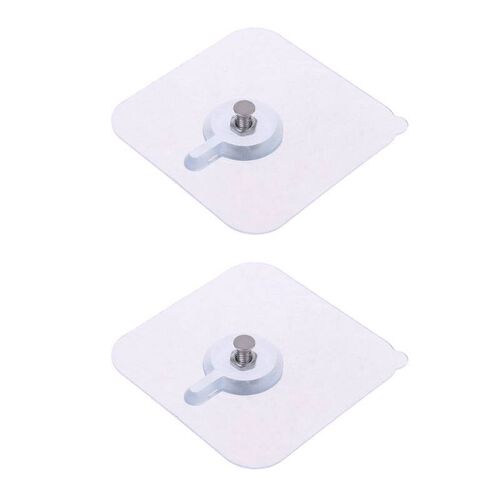 2pcs Seamless Self Adhesive Nail Hook Holder Wall Hanger Han