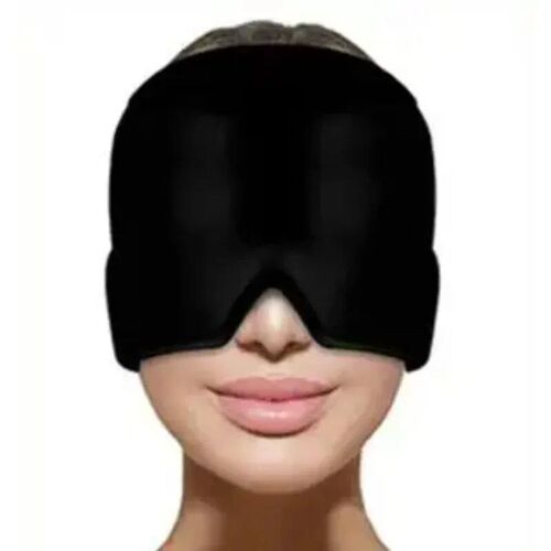 1pcs Gel Cold Hot Head ce Cap Black and Pnk Head Wrap Face M