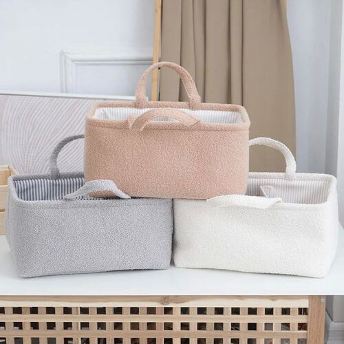 PANGDUBE Plush Diaper Bag for Baby Items Storager Things for