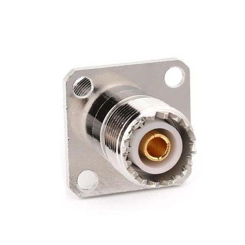 UHF SO239 Female To Female With Panel Mount RF Connector Coa