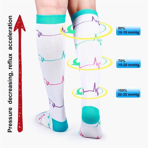AM 7 Pairs New Compression Socks Fit For Varicose Veins Sock