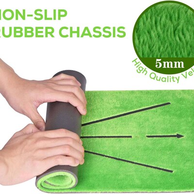 Golf Training Mat Swing Track Practice Marking Pad Detection