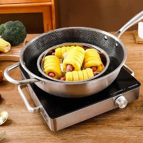 Handle Food Steamer Basket Non Stick Heat-resistant