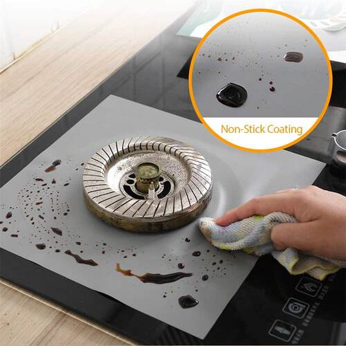 4pcs/set Gas Stove Protectors Cooker ver Liner Clean Mat Pad