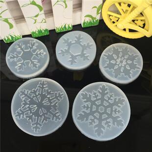 Snowflake Silicone Mold Fondant Cake Sugarcraft Biscuit 3D C