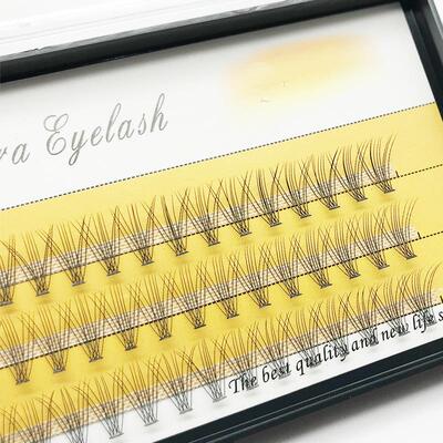 10p Hot Melt Hair False Eyelash Chemical Fiber Self-grafting