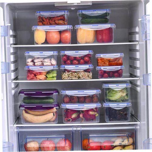 plastic food fruit storage box container lunch fridge big