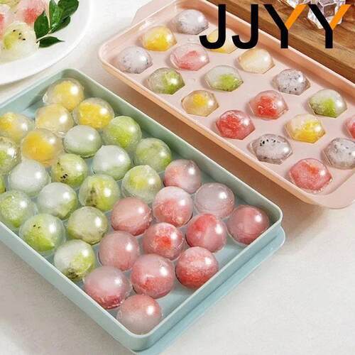 JJYY Reusable Round Ice Cube Tray Whiskey Silicon Ice Cube B