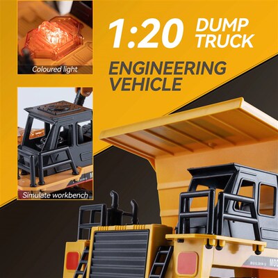New 2.4G Remote Control Excavator Dump Truck RC Model Car To