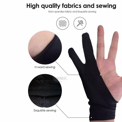 2  Artist Drawing Glove  Graphic Tablet Anti-fouling Paintin