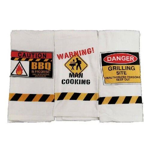 1Pc 41x66cm Thicken Cotton Absorbent White Barbecue BBQ