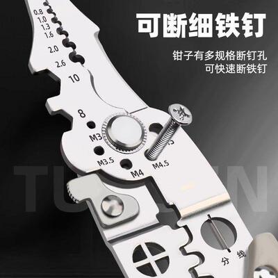 28-in-1 Electricians Multi-Function Wire Stripper, Wire Spl