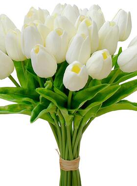 5/10PCS Artificial Tulip Flower Bouquet Real Touch PE Foam F