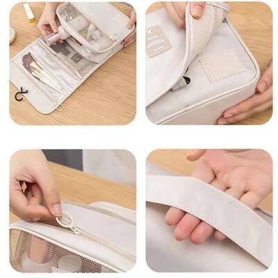 Travel Multi Functional Hanging Makeup Bag With Hanging Wash