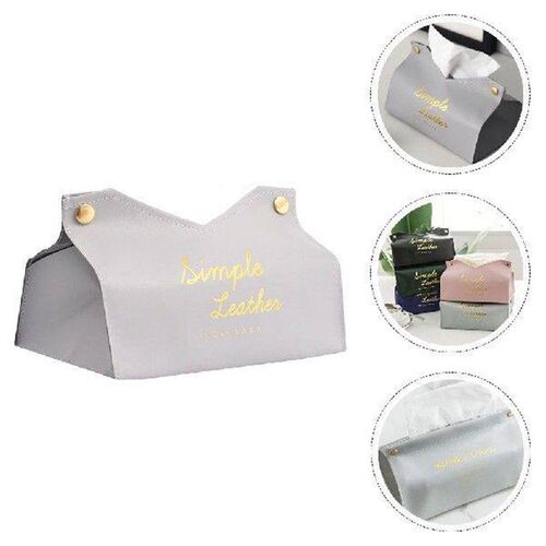 Tissue Box PU Paper Napkin Container Creative Holder