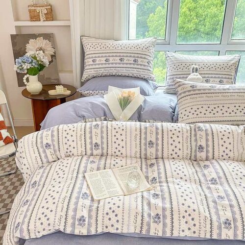 60 small fresh cotton four-piece set autumn and winter cotto