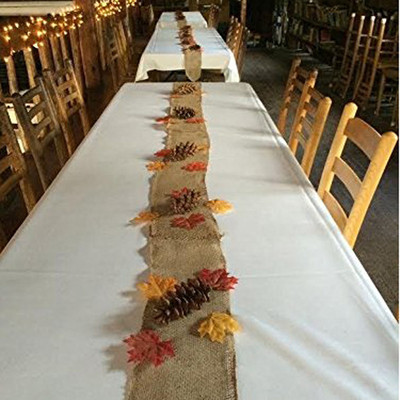 100Pcs Artificial Silk Maple Leaves For Home Wedding Party D
