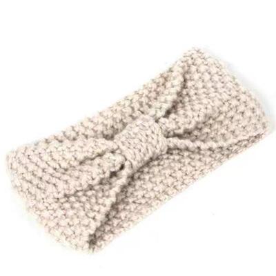 Corn Grain Bow Knitted Wool Headband Hair Band Wool Ear Prot