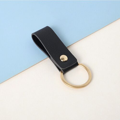 Free Monogram Letters Leather Keychain Key Holder Women High