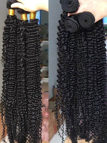 Deep Wave Human Hair Bundles Curly Hair Brazilian Weaving 28