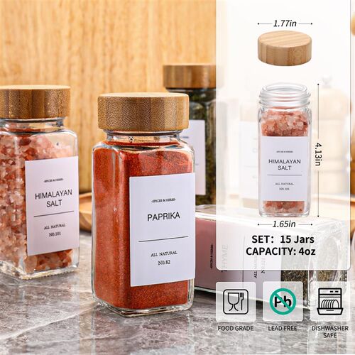 Spice Jars Seasoning Containers Spice Rack Organizer Kitchen