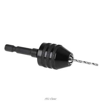 0.8-8mm Keyless Drill Bit Chuck Adapter Converter Quick Chan