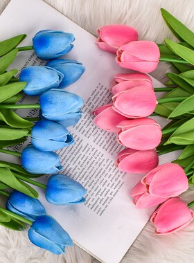 1 Piece 30cm Real Touch PU Tulips Artificial Flowers Home Ga