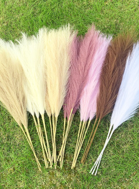 1PC Artificial Pampas Grass Branch Flowers Vase Decorations