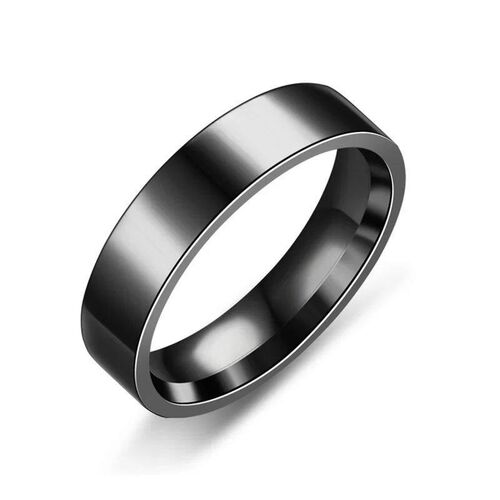 rendy Stainless Steel Black Rings for Women Wedding Rings Me
