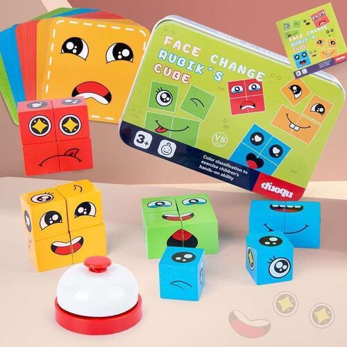 Expression Face-changing Rubiks Cube Building Blocks Iron B