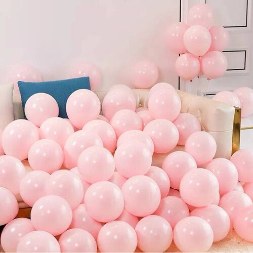20/40pcs 10inch Pink Balloons Confetti Chrome Metallic Latex