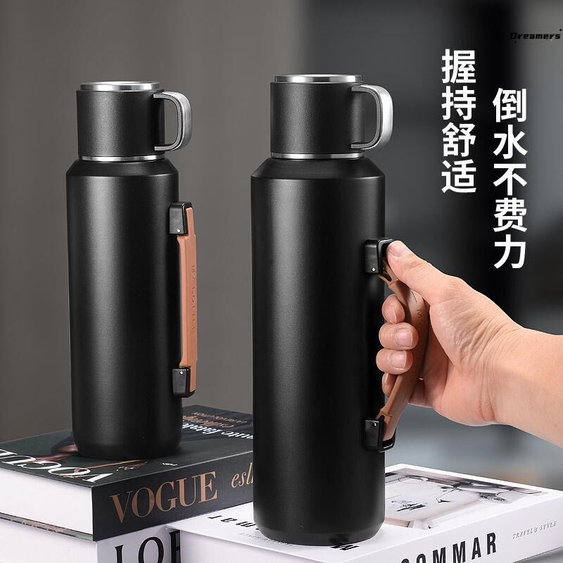 保温杯大号大容量可泡茶1升秋冬C季水杯子不锈钢户外便携手厂家
