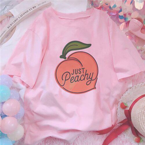 Strawberry Milk Kawaii Cartoon Sweet Girls Pink Graphic Summ