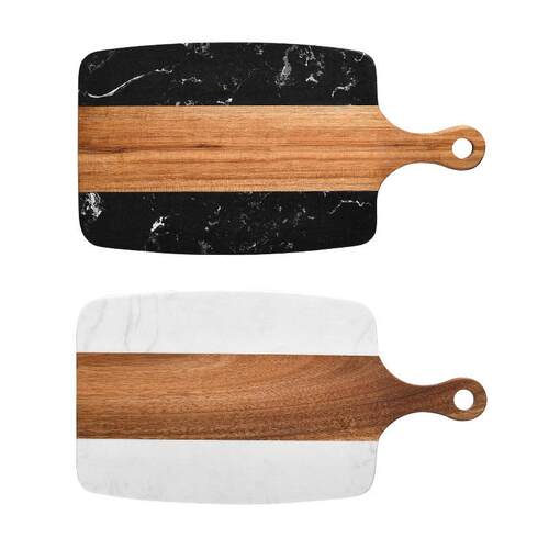 Marble two-color splicing cutting board cheese cutting board